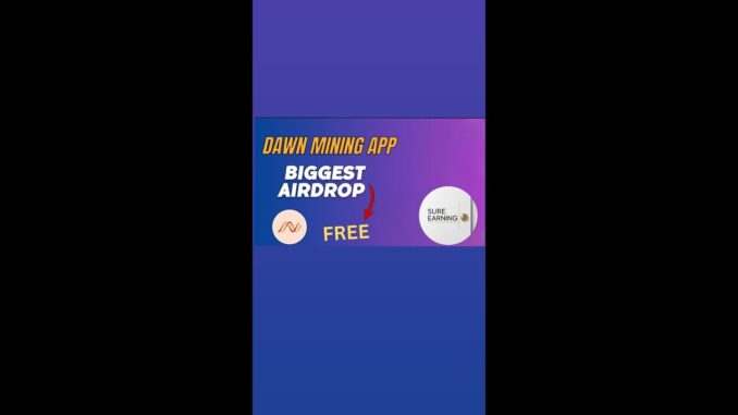 Dawn Mining App Full Guide || Dawn Crypto Mining Apps Theke tk kivabe income korbo !