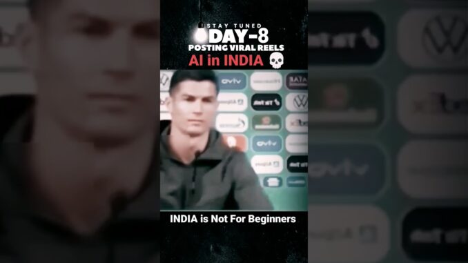 Ai in India 💀❌ India Is Not For Beginners 😂 | Ronaldo Edits | #edits #ronaldoedit #shorts #short
