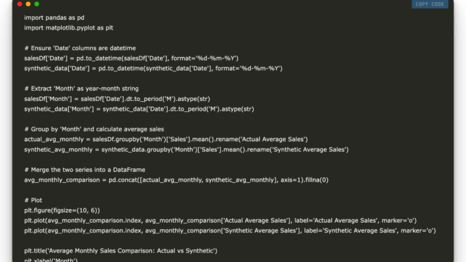 Step-by-Step Guide to Creating Synthetic Data Using the Synthetic Data Vault (SDV)