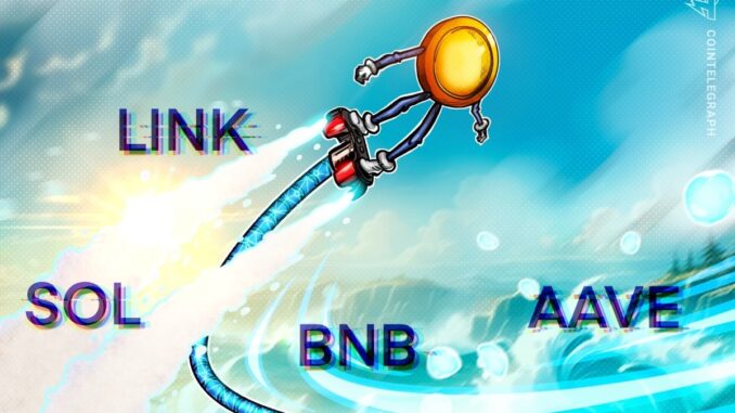 Bitcoin Test Support As BNB, SOL, LINK, AAVE Prep For Higher