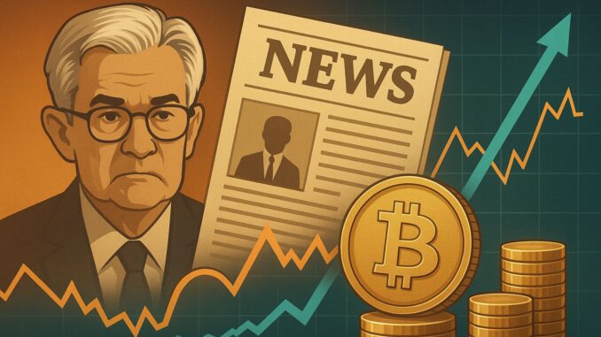 Crypto Market Reacts As Powell Resignation Rumors Spread: Fannie Mae Chairman Says 'Economy Will Boom'
