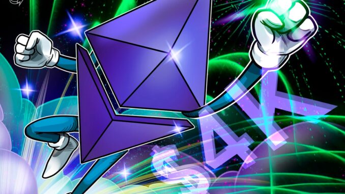 Ethereum Can't Break $4K? ETH Price Discovery is Close, Says Analyst