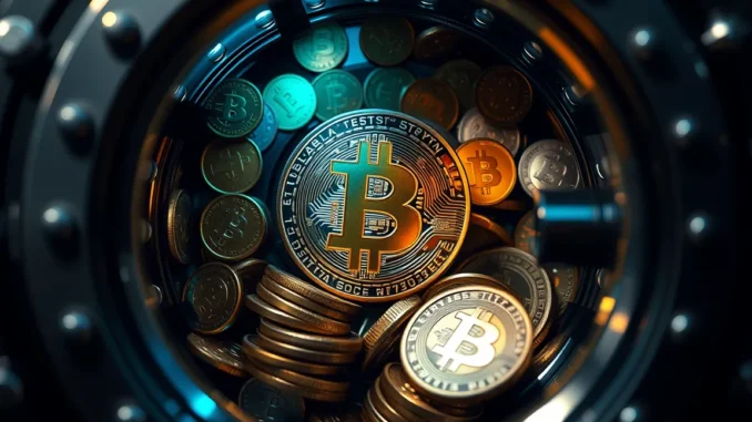 AI generated image of Bitcoin