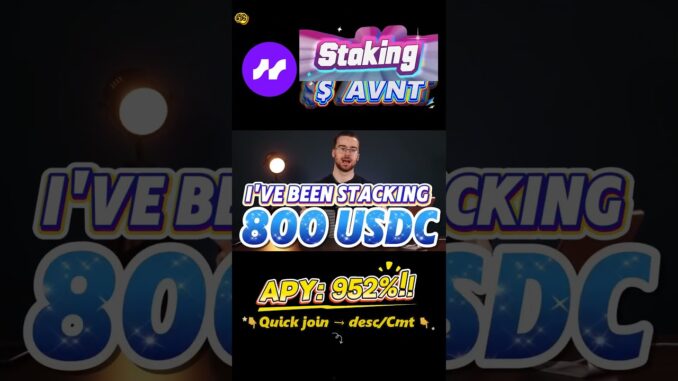 Staking AVNT in Avantis – High Return Guide #AVNTtoken #StakingTips #crypto