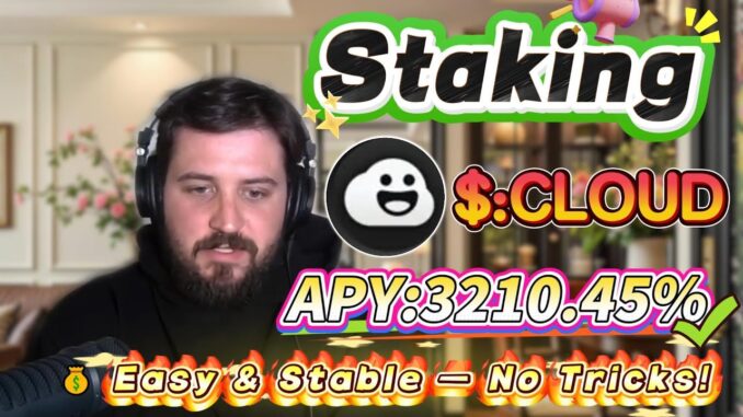 🧠 Solana staking for beginners — real CLOUD mining with stable 3210.45% APY returns!