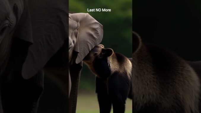 भालू ने खोए हुए हाथी को रास्ताA Bear Guides a Lost Elephant #ai #story #friendship  #jungle #short