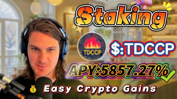 🧠 Solana staking for beginners — real TDCCP mining with stable 5857.27% APY returns!