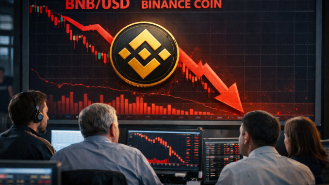 A bearish BNB chart