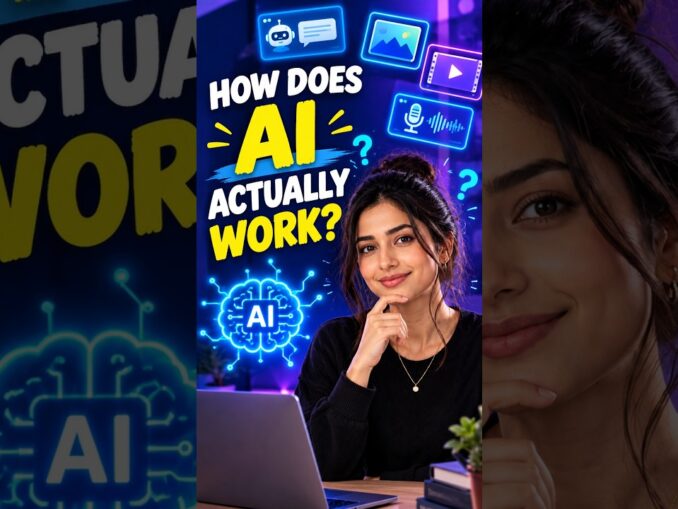 AI Isn’t Magic… Here’s How It Works 🤖 You Use AI Every Day… But Do You Know How It Works? 👀 #learnai