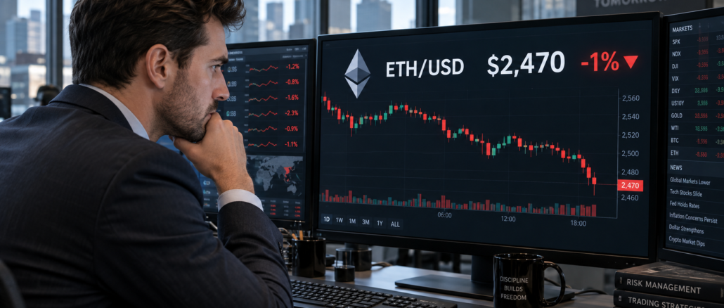 Ethereum tests the $2,431 support as hot US inflation pressures crypto market