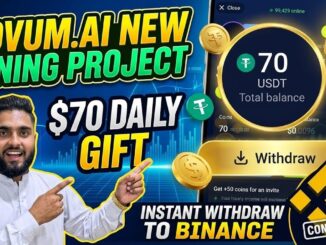 ​Novum.Ai Mining Project Proof | $70 Free USDT Bonus & Binance Withdrawal Guide